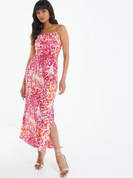 quiz-midi-dress-with-knot-bust-pink