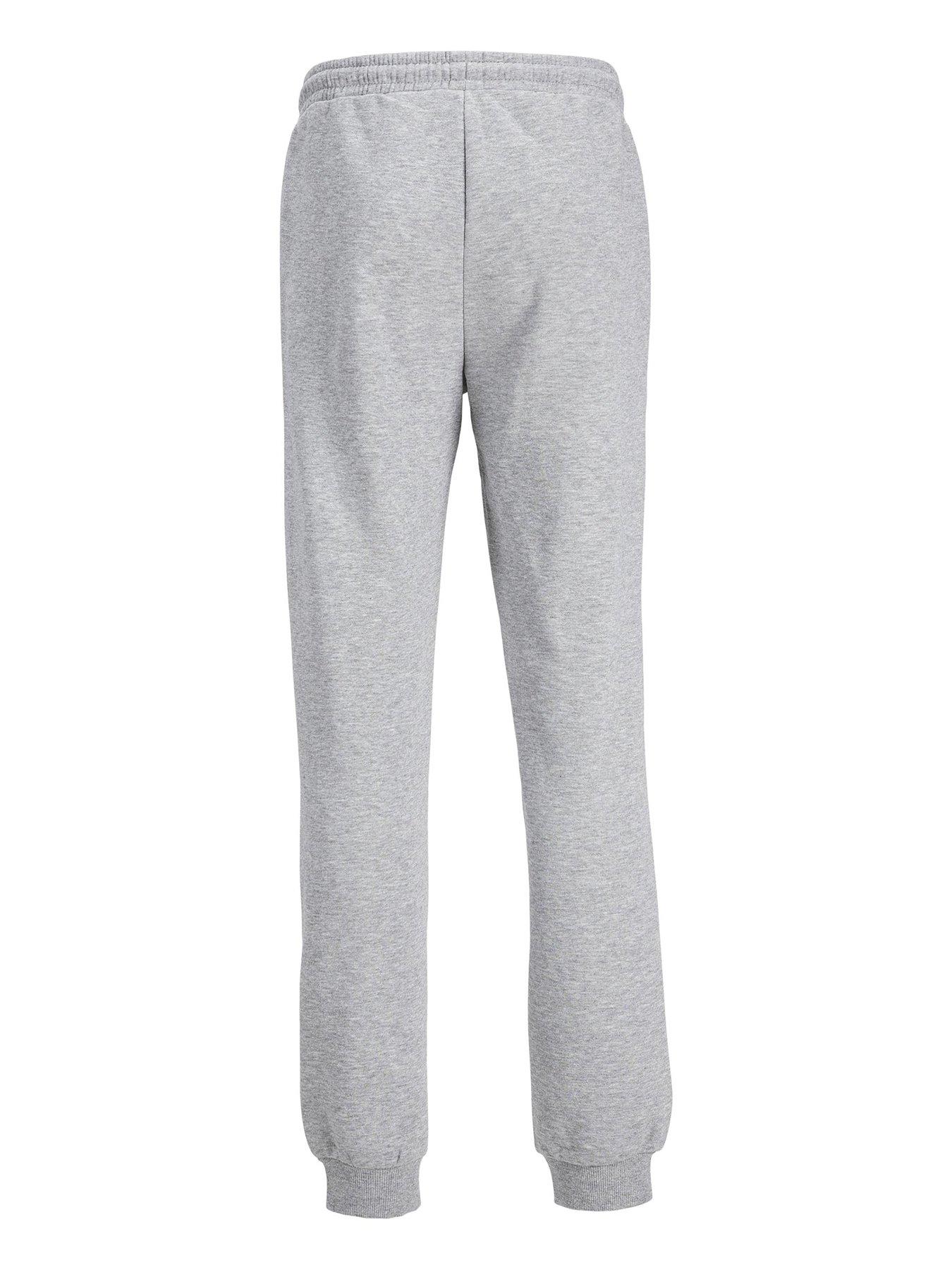 Jack Jones Junior Boys Warrior Sweat Pants Light Grey Marl