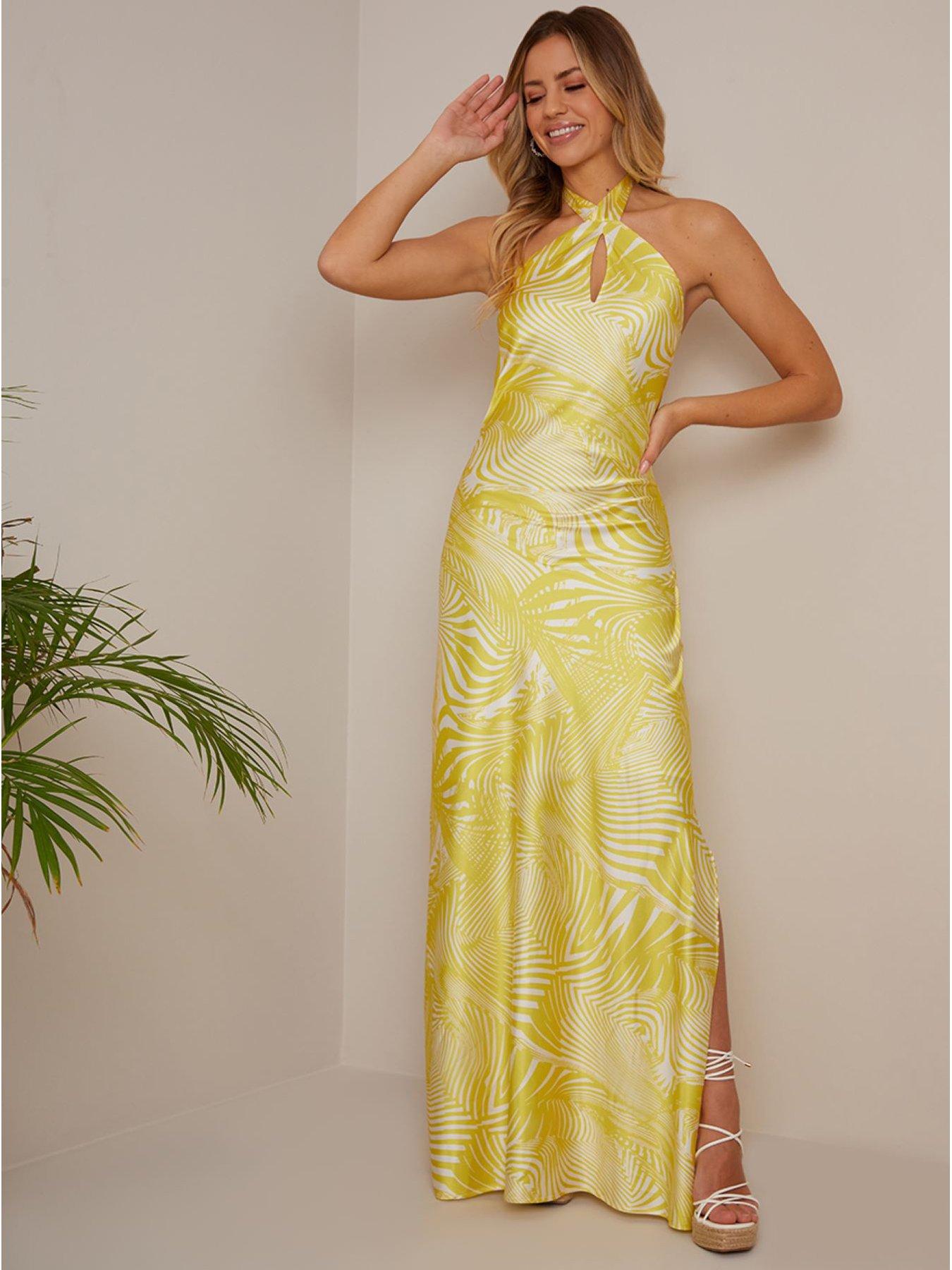 Chi chi hotsell yellow dress