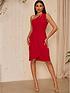  image of chi-chi-london-cut-out-mini-dress-in-red