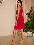  image of chi-chi-london-cut-out-mini-dress-in-red