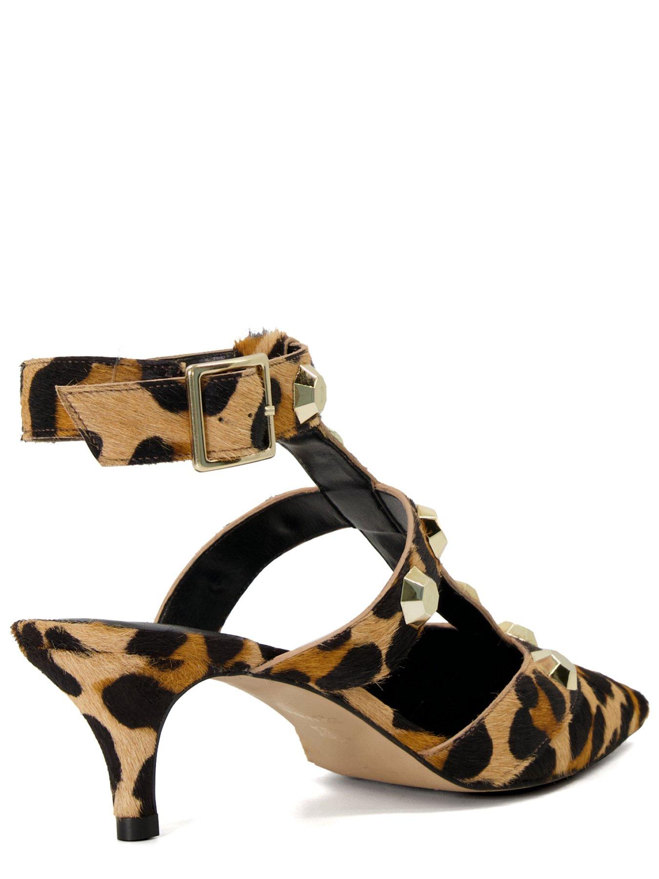 Dune clearance leopard heels