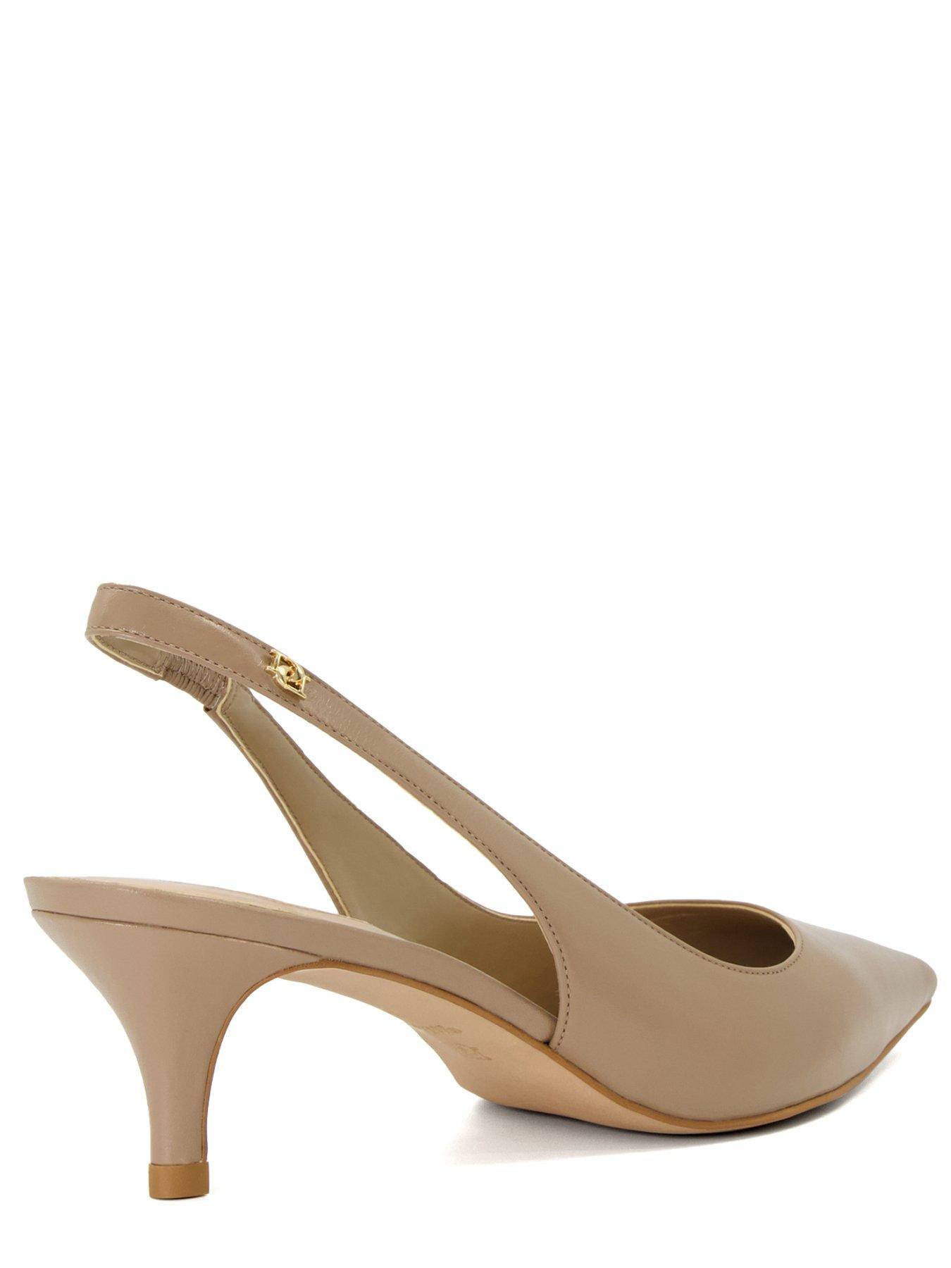 Taupe sales slingback shoes