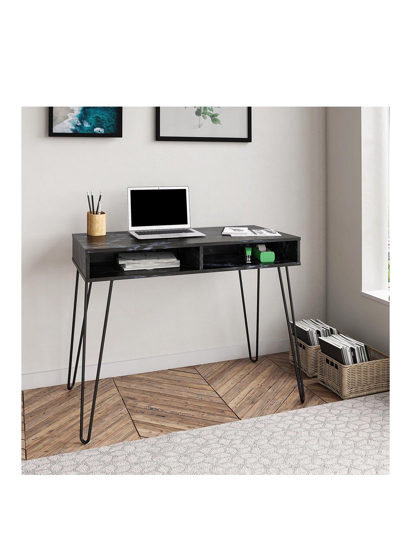 Mainstays writing desk with deals hairpin legs