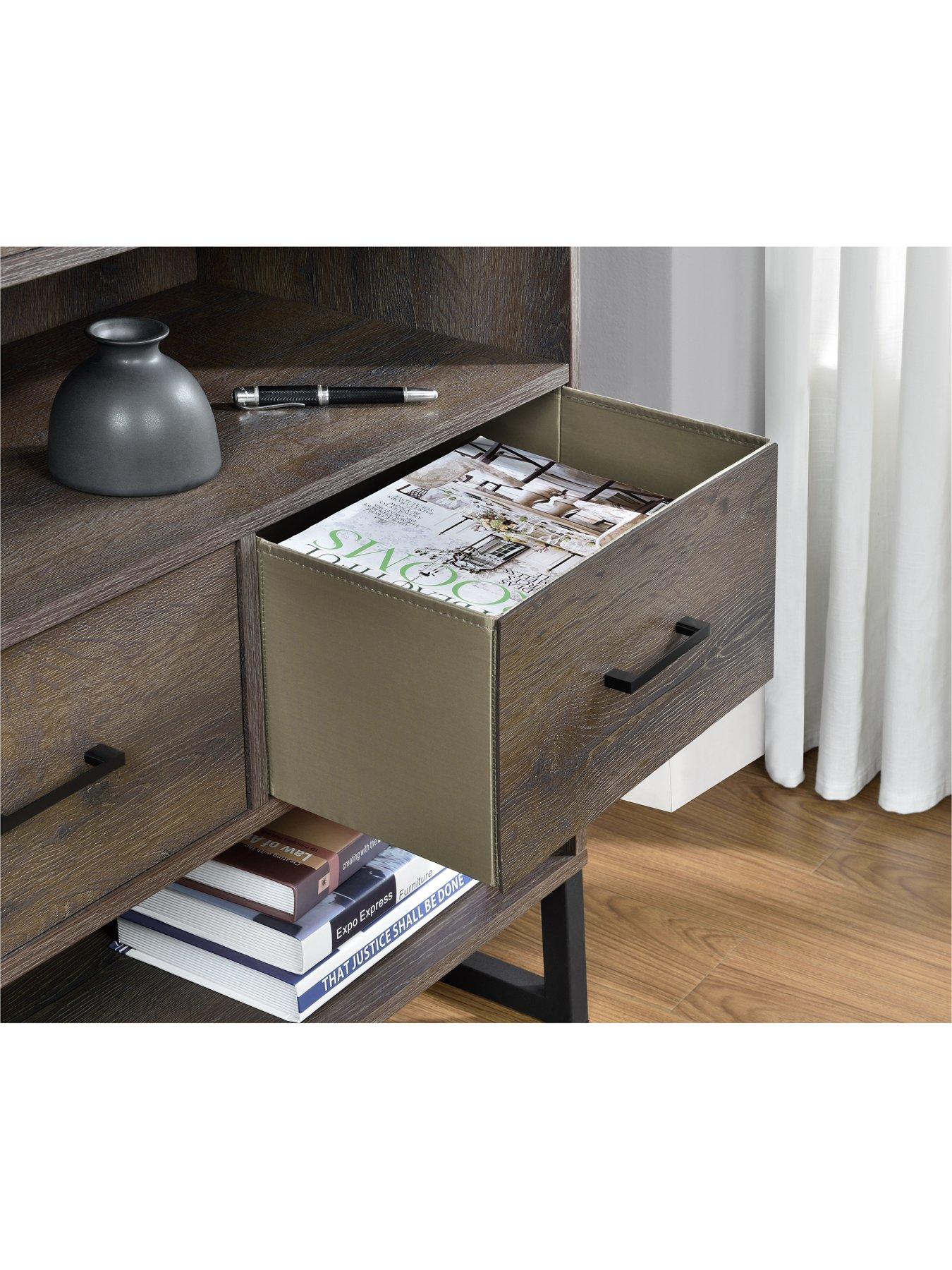 Candon Short Bookcase Walnut very.co.uk