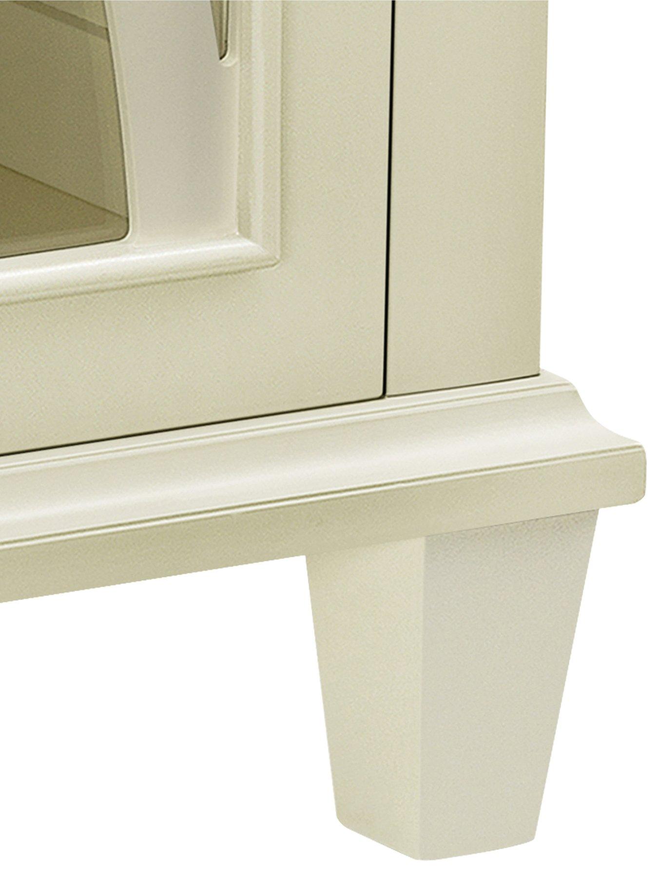 Image 4 of 7 of Ellington Double Glass&nbsp;Door Accent Cabinet - White