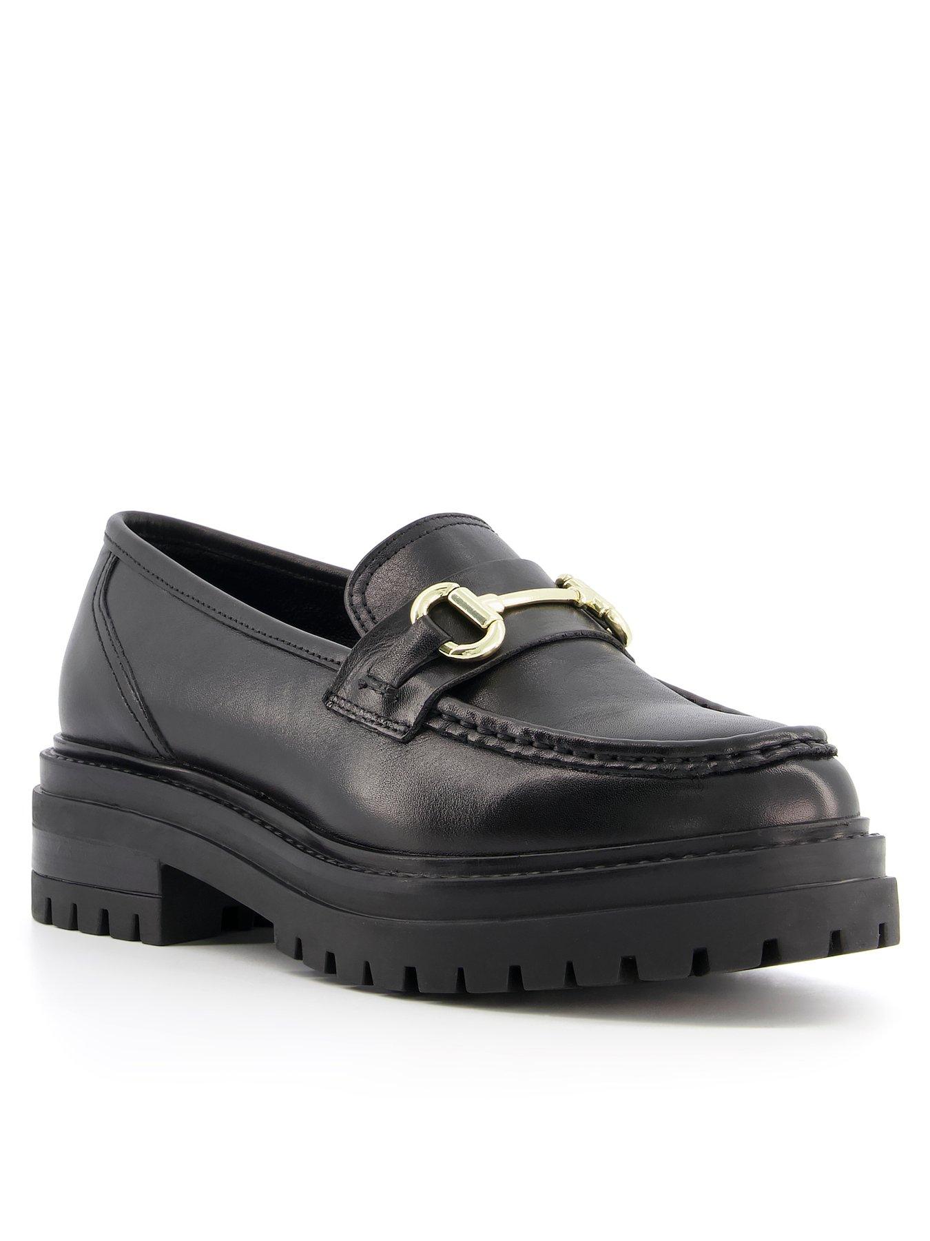 Dune deals leather loafers