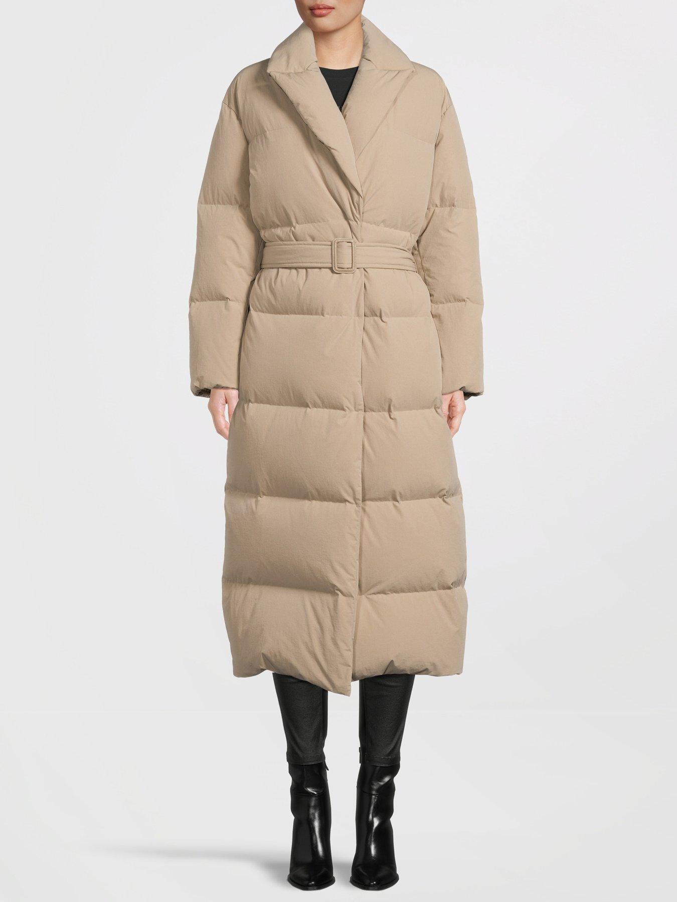 Wren Belted Long Line Coat Sandstone