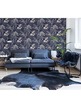 Product photograph of Arthouse Japanese Garden Blue Wallpaper from very.co.uk