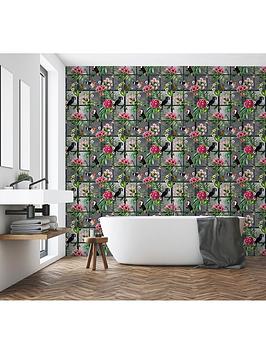 Product photograph of Arthouse Cuban Tropicana Wallpaper from very.co.uk