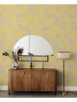 Product photograph of Arthouse Chinoise Yellow Wallpaper from very.co.uk