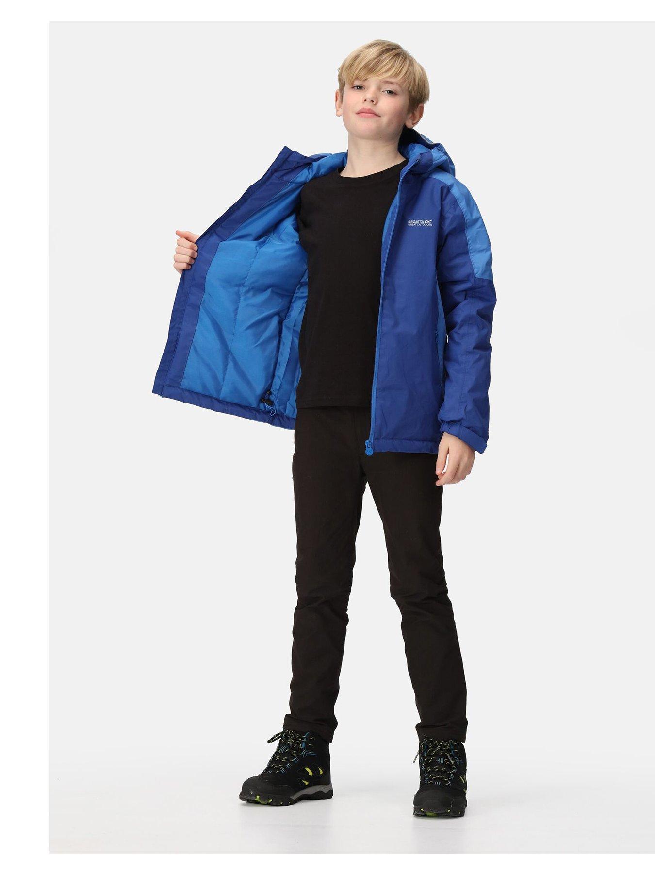 Boys blue store waterproof jacket