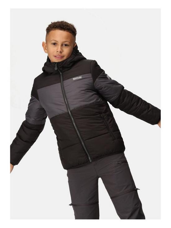 front image of regatta-kids-lofthouse-vii-insulated-jacket-black
