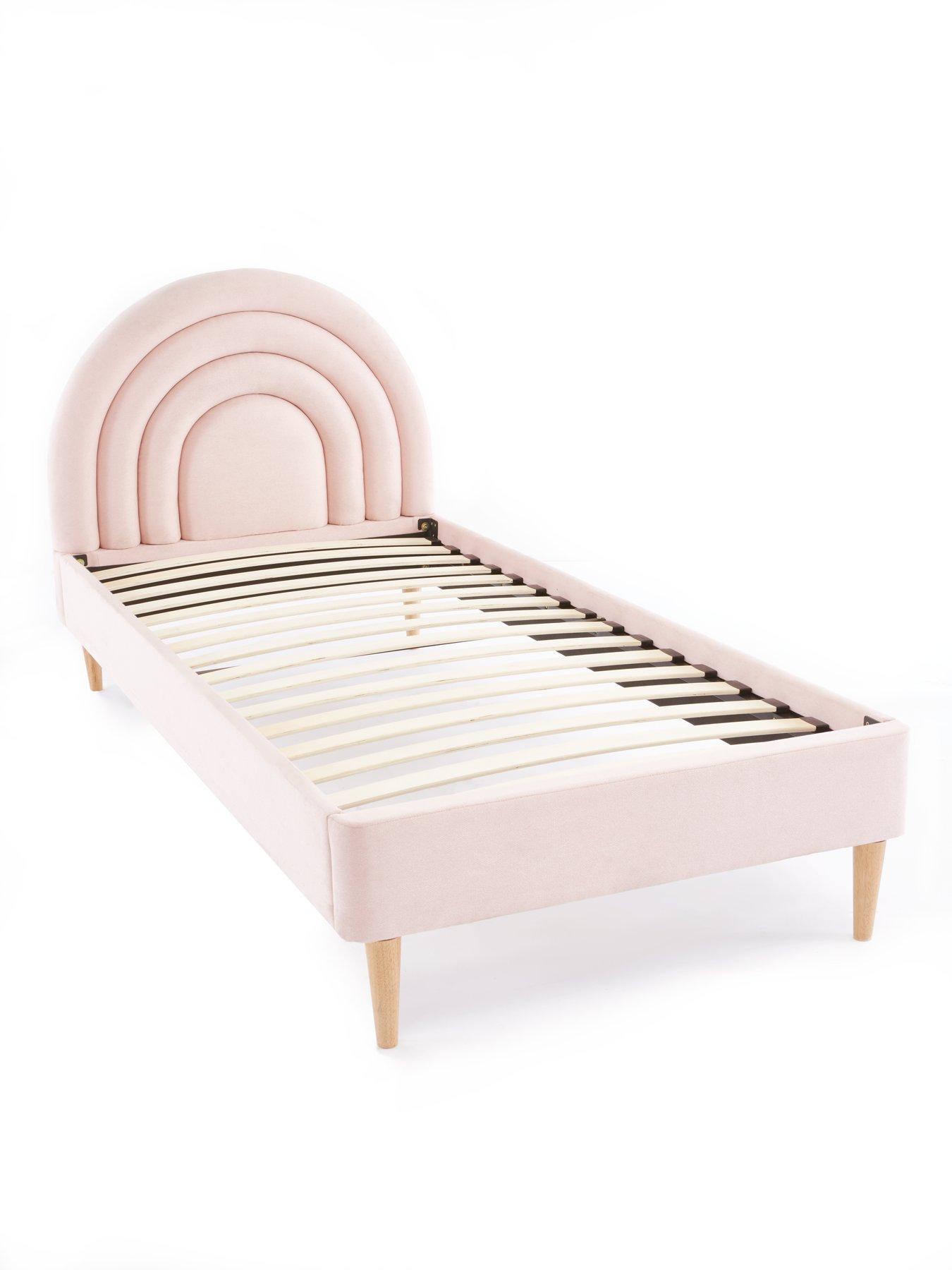 Pink single bed frame deals