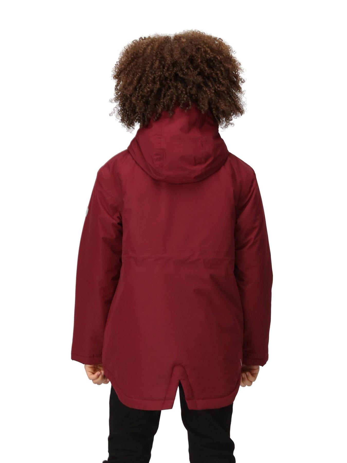 Regatta Girls Violane Waterproof Jacket Dark Red Very