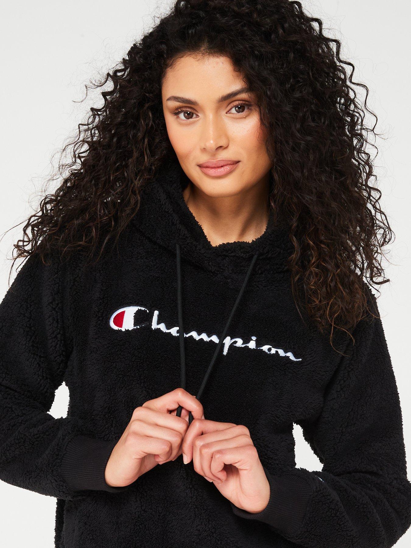 Champion sweatshirt black womens best sale