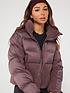  image of columbia-womens-leadbetter-point-sherpa-hybrid-brown
