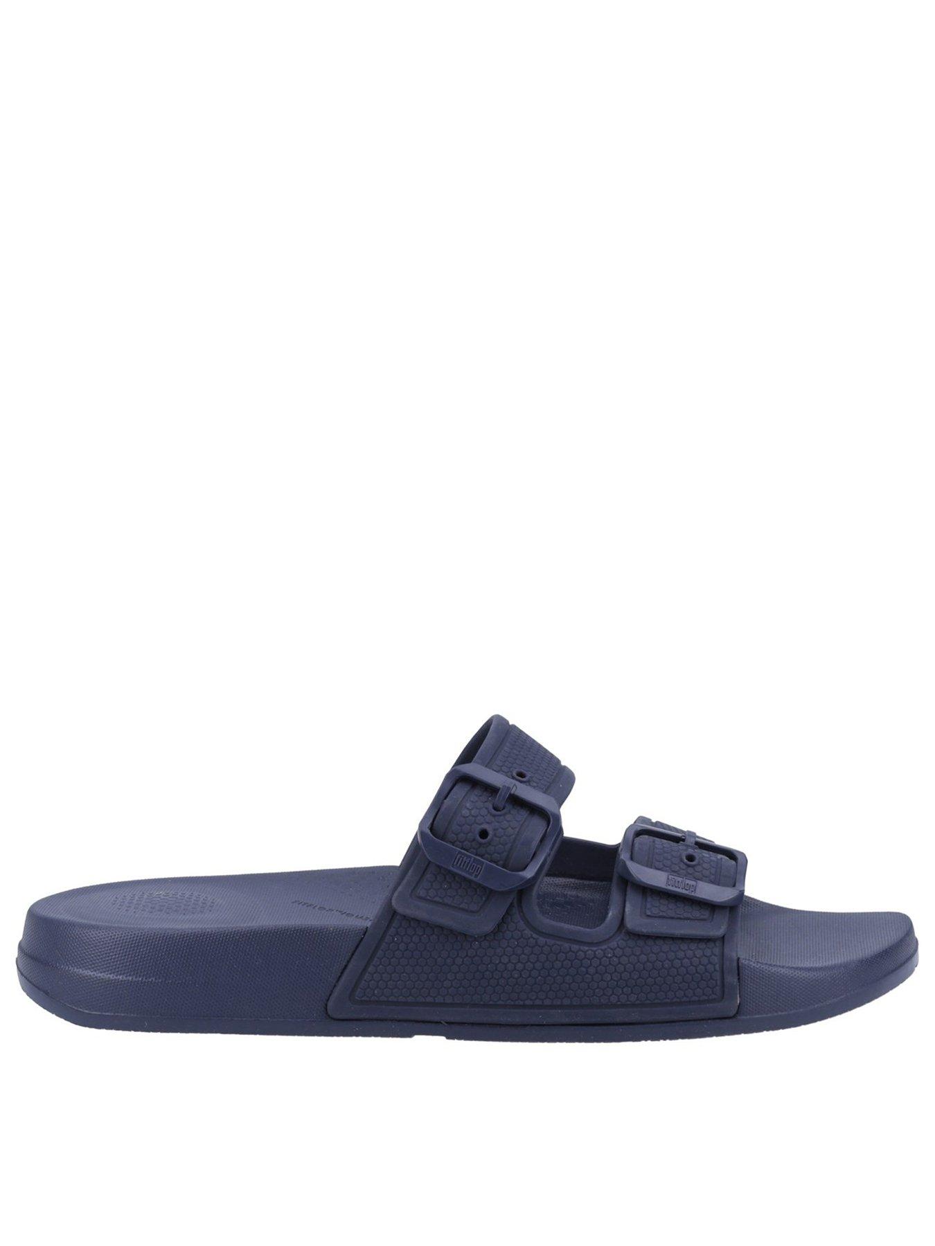 FitFlop iQUSHION Buckle Detail Slider Sandals Navy very