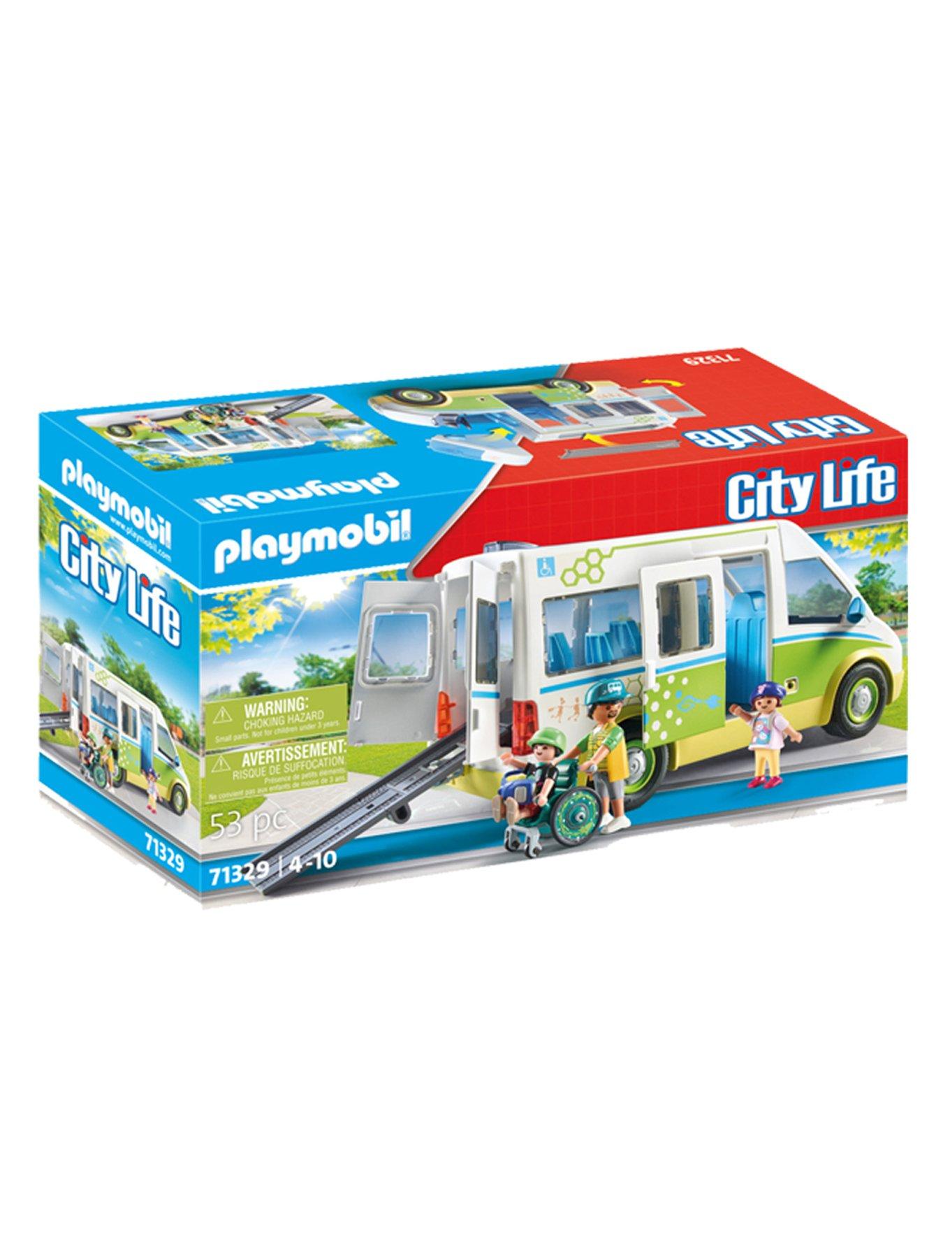  Playmobil School Bus Vehicle Playset : Toys & Games