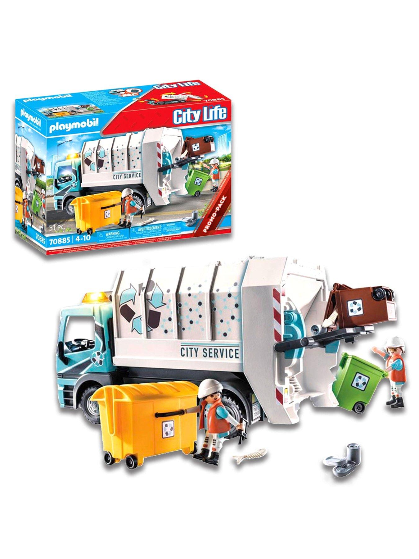 Playmobil City Action - Truck w. Container for recycled glass 