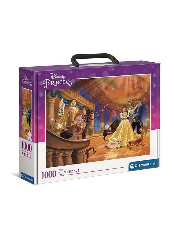Image 1 of 6 of Clementoni Disney Belle Princess 1000pc Briefcase Puzzle