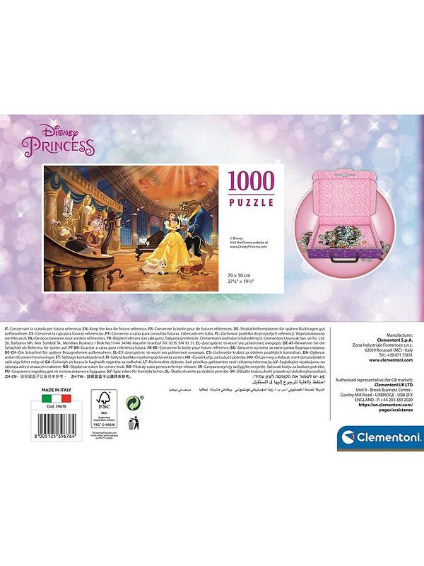 Image 3 of 6 of Clementoni Disney Belle Princess 1000pc Briefcase Puzzle