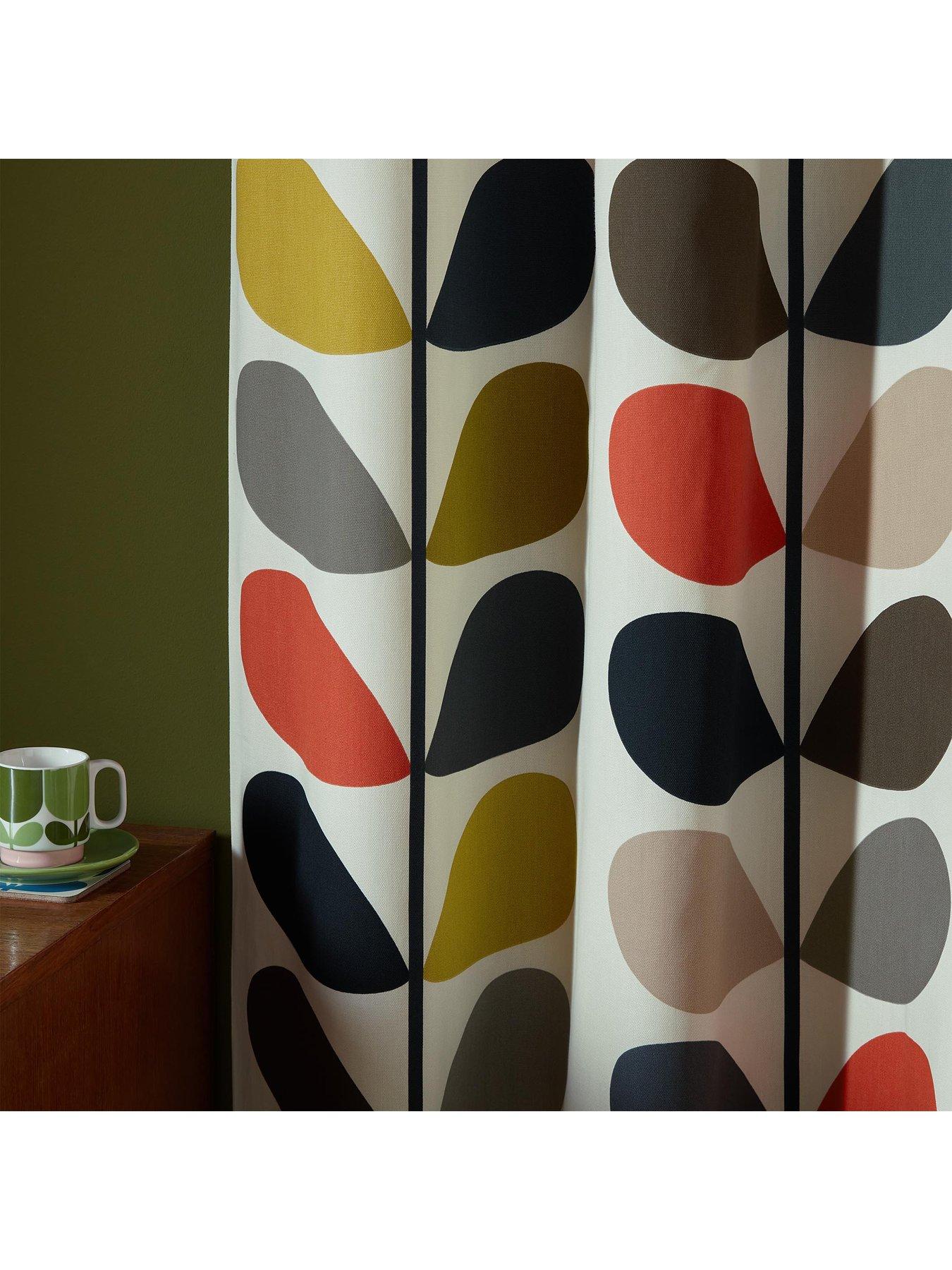 Image 2 of 3 of Orla Kiely Multi Stem Eyelet Curtains 46x72