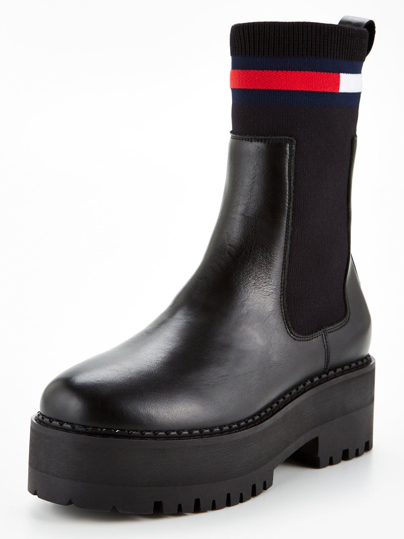 Sock heeled boot tommy on sale hilfiger