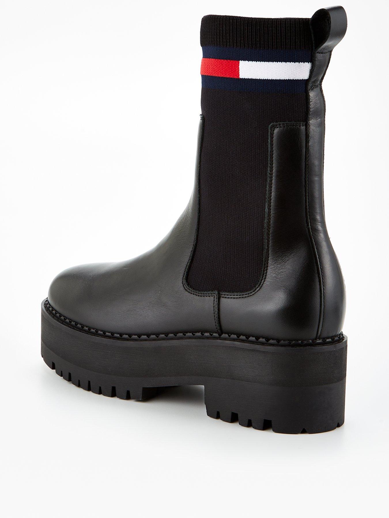 Sock heeled boots deals tommy hilfiger