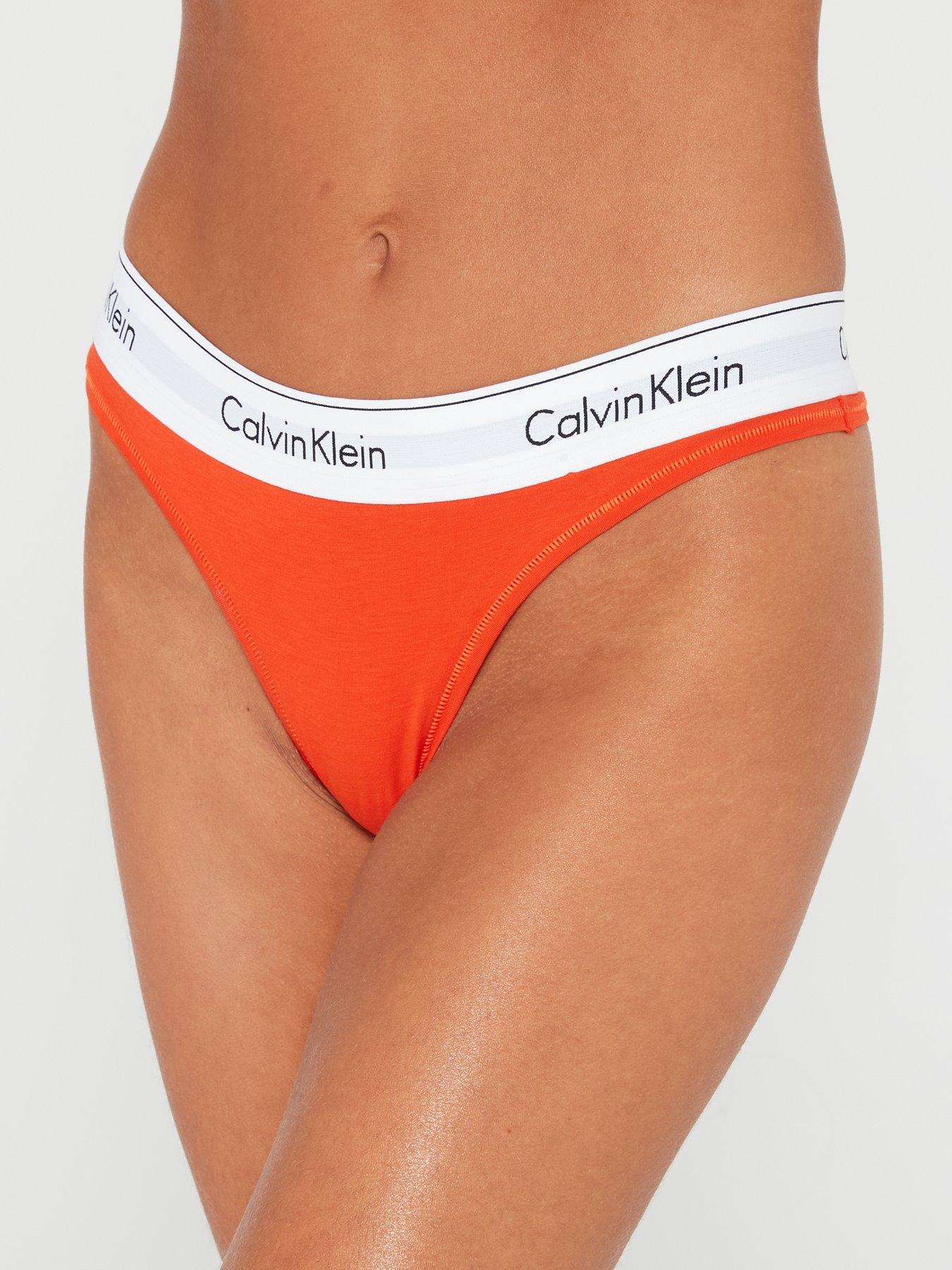 Calvin Klein Modern Cotton Tanga Party Pink XS (Women's 2