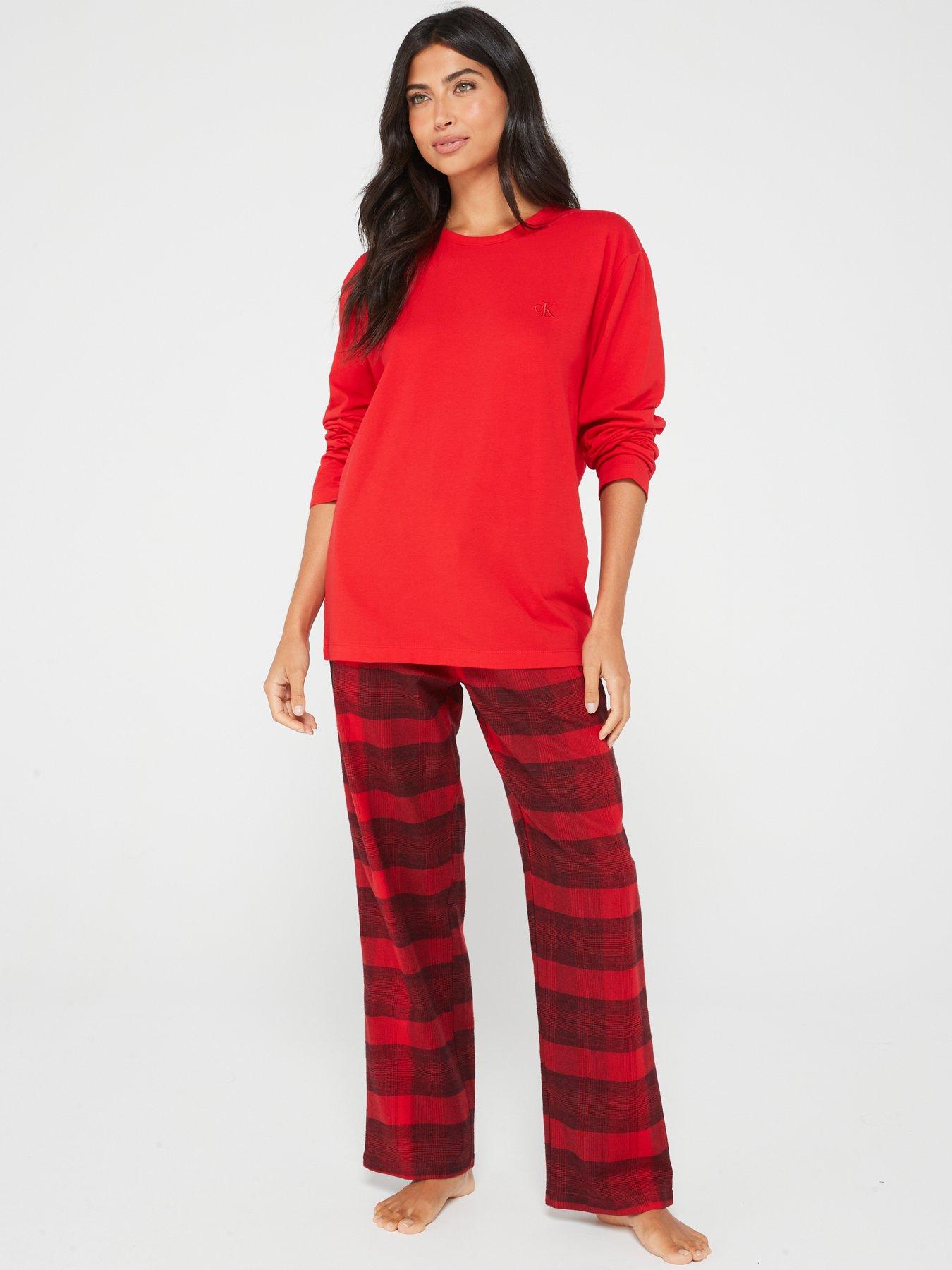 Calvin klein flannel clearance pajamas