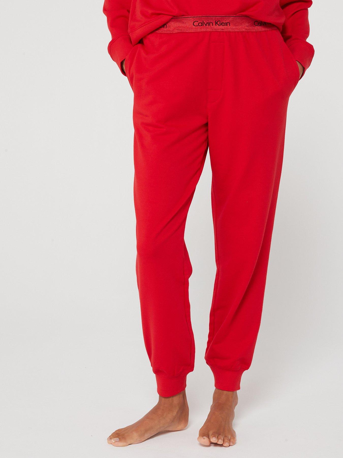 Calvin Klein Modern Cotton Loungewear Jogger Red Uk