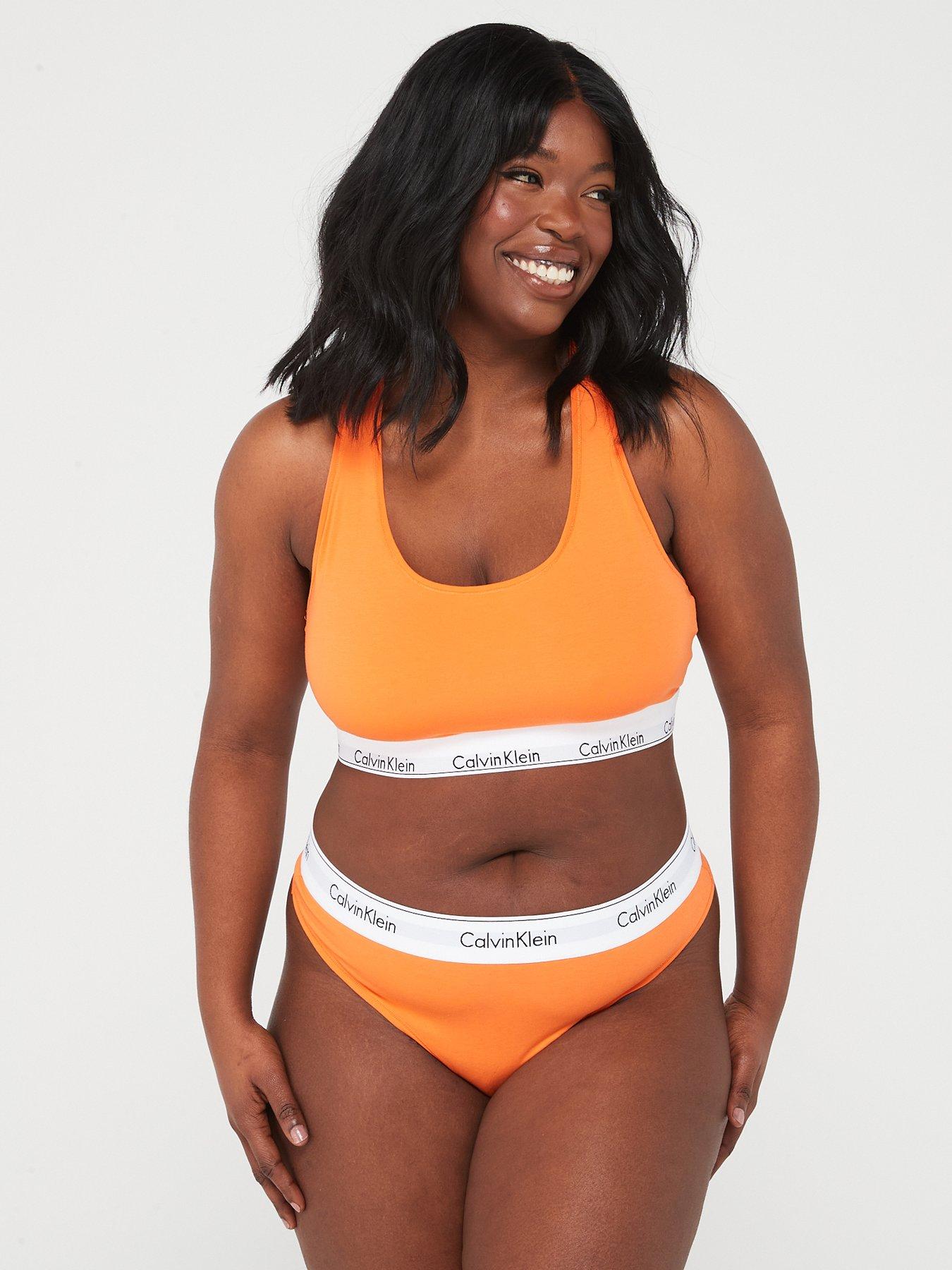 Calvin Klein modern cotton set in orange