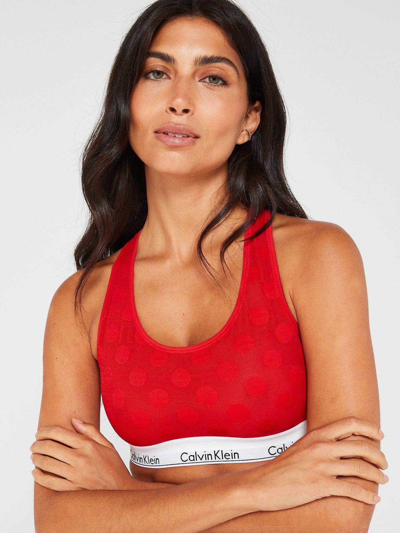 Calvin klein red outlet bralette