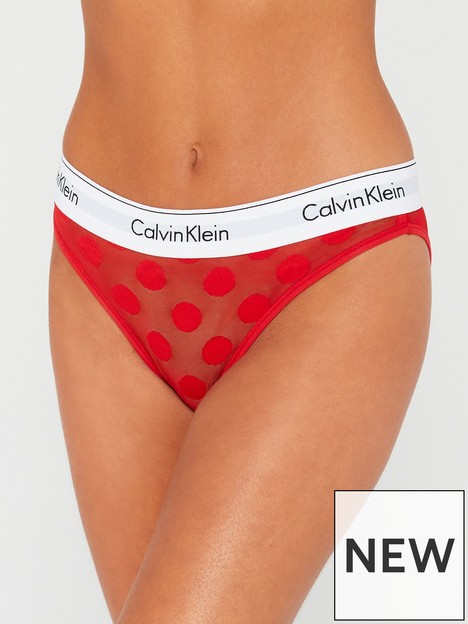 calvin-klein-modern-cotton-dot-brief-red
