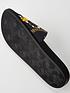  image of versace-jeans-couture-baroque-print-logo-sliders-blackgold