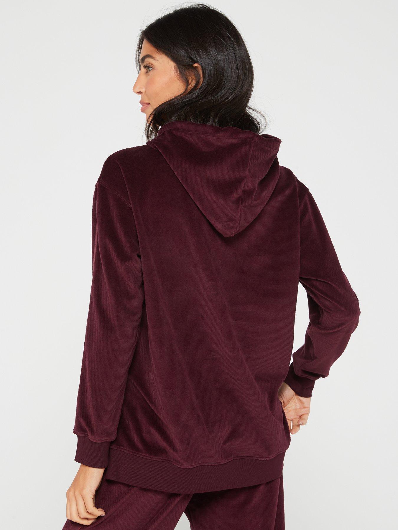 TOMMY HILFIGER, Burgundy Women's Hooded Sweatshirt