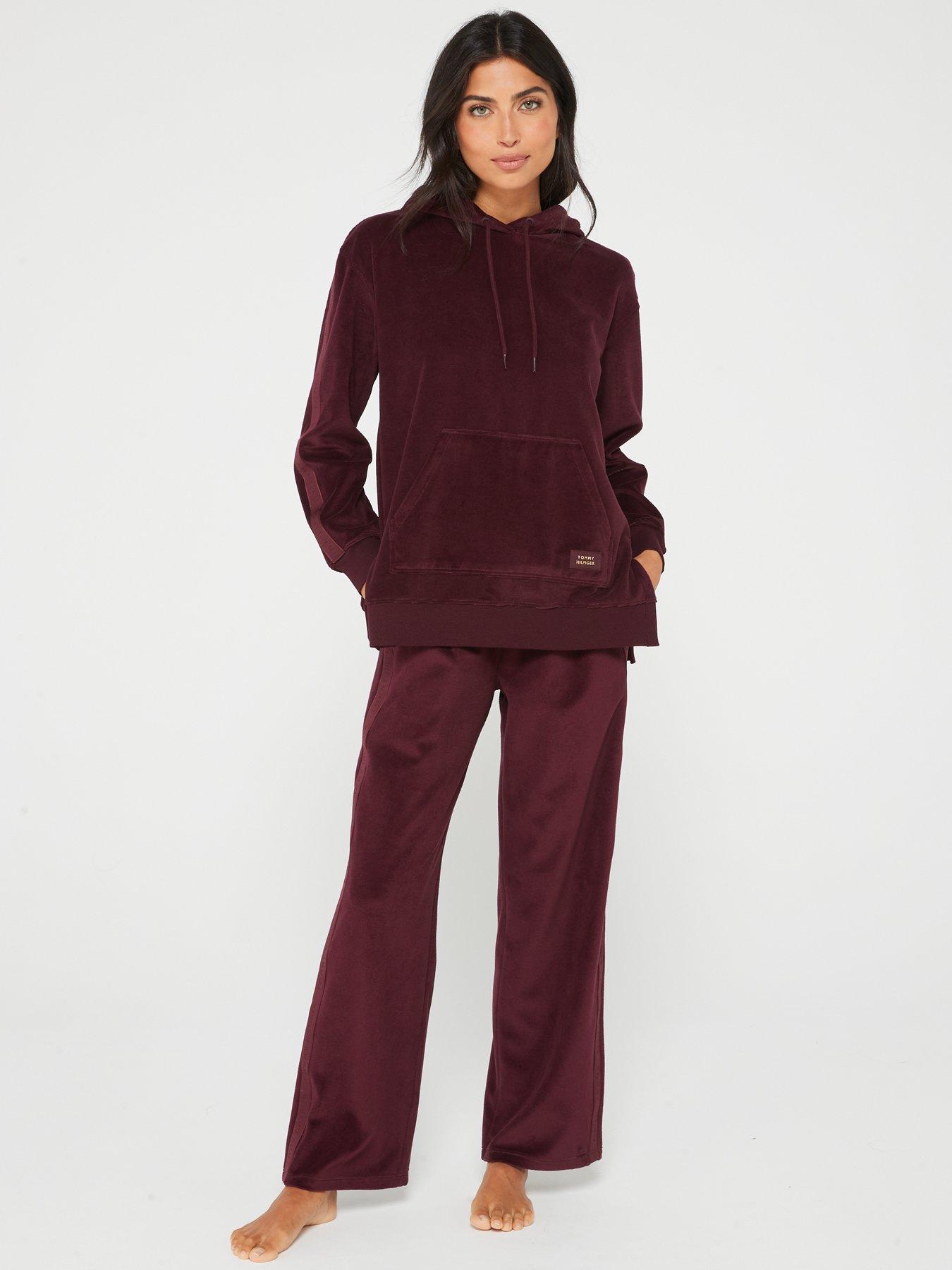 Tommy hilfiger velvet clearance tracksuit