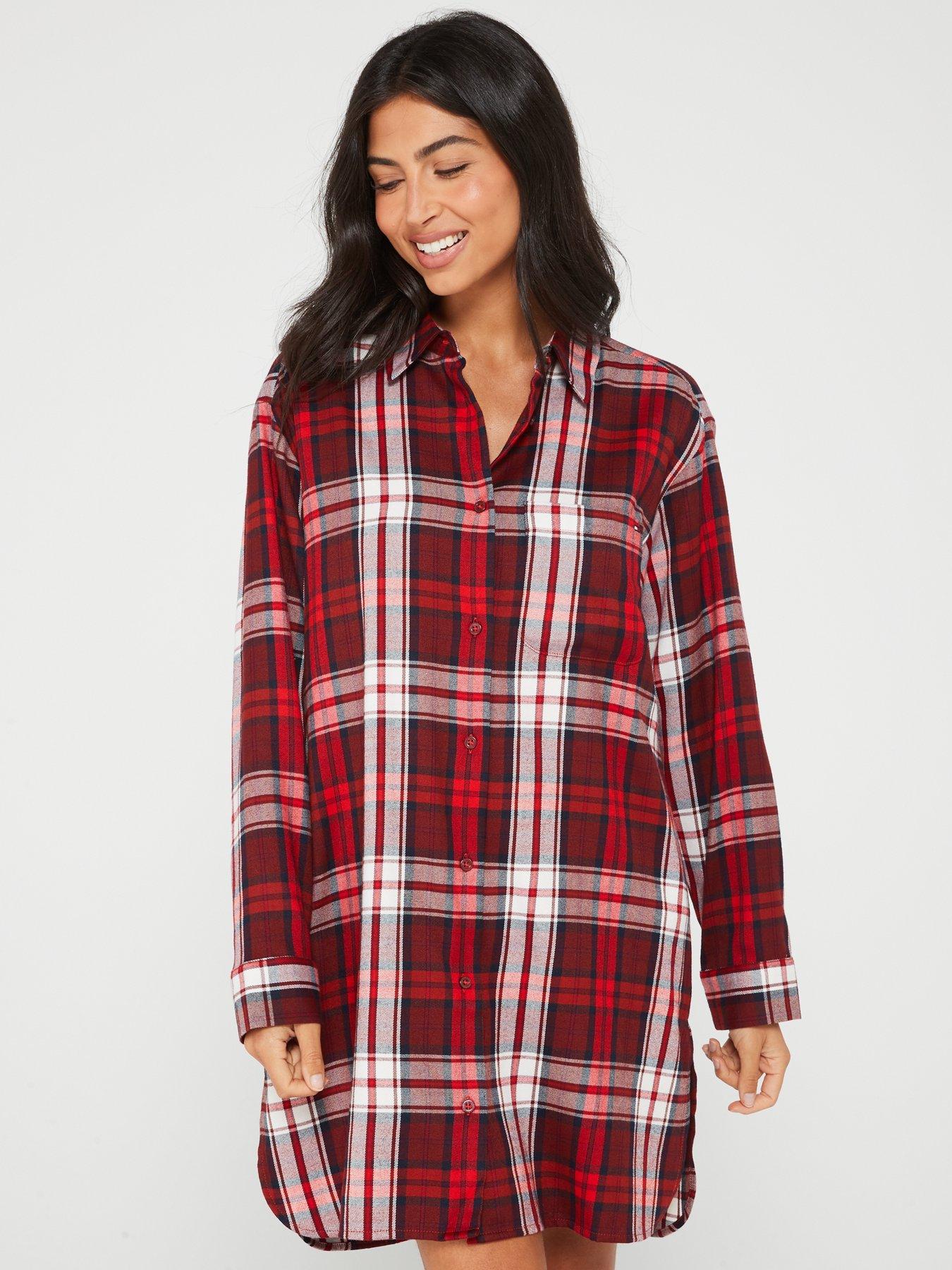 Tommy hilfiger online flannel shirt womens