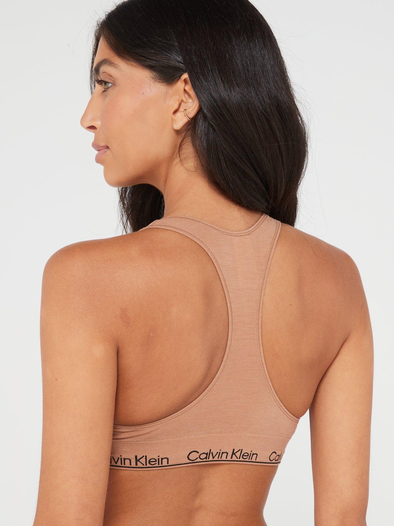 Calvin Klein Modern Seamless Racerback Bralette, Black - Bras