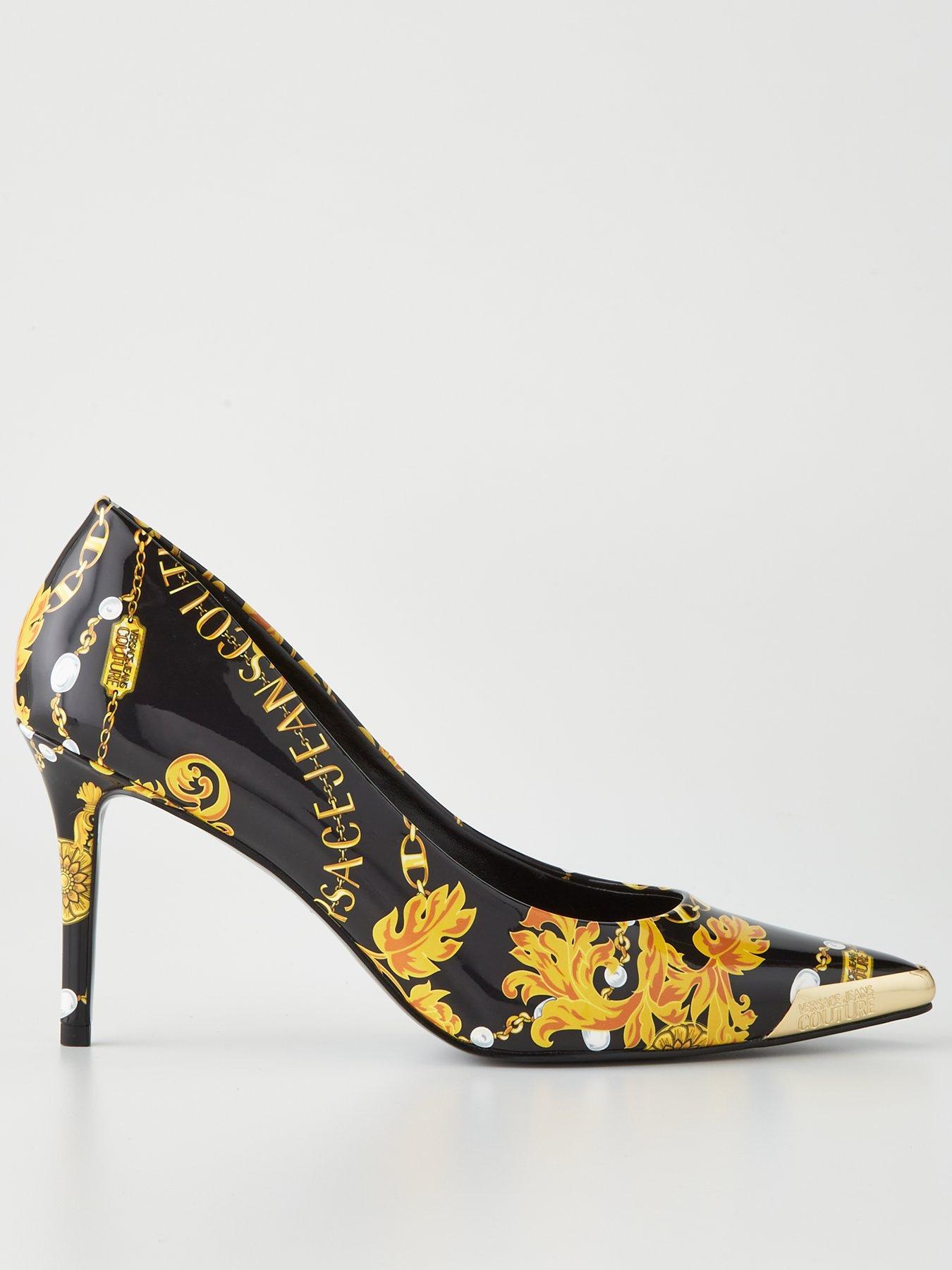 Black and gold pumps 2024 women's