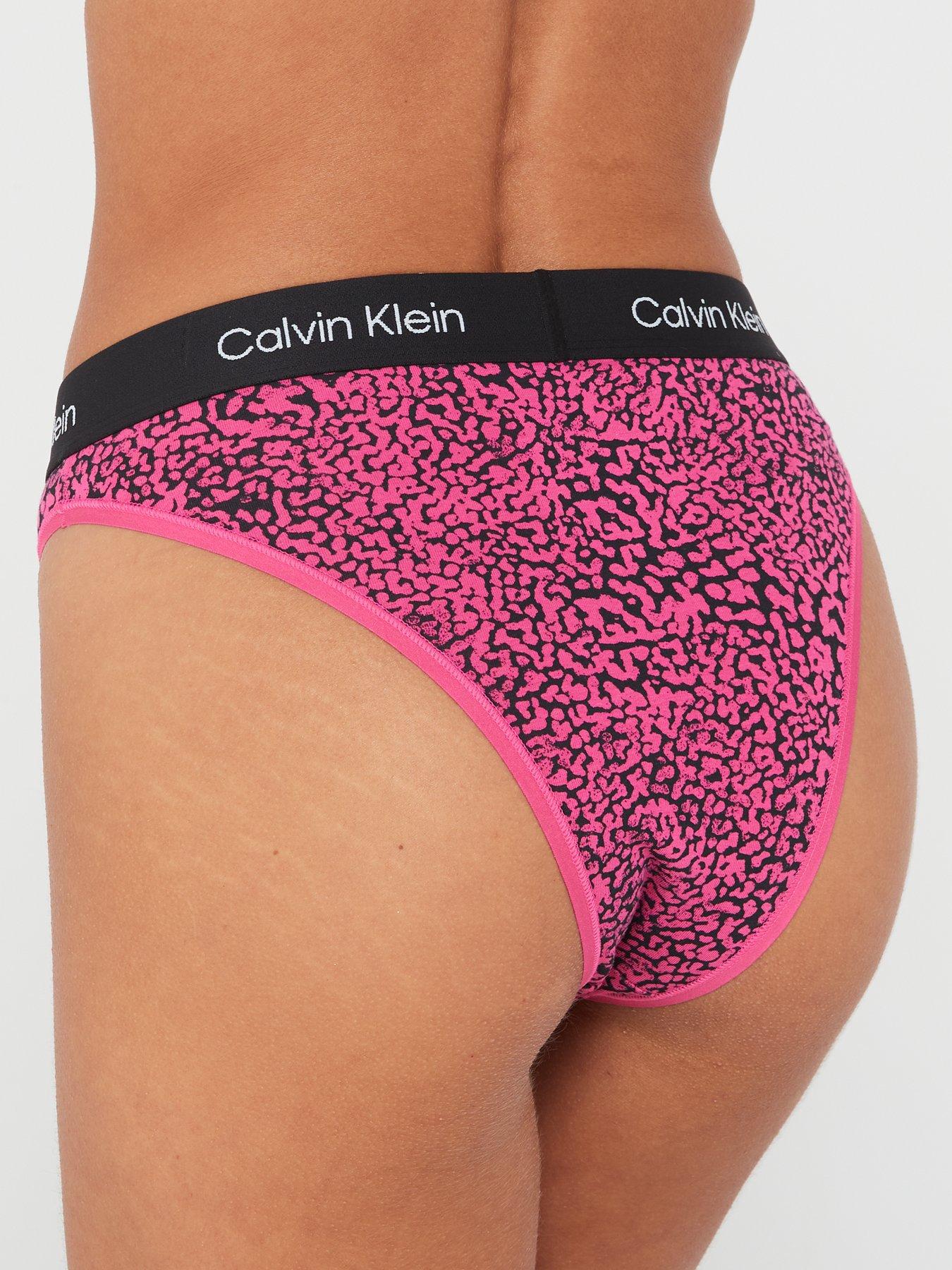 Calvin Klein 1996 Cotton High Waist Brazilian Brief - Pink