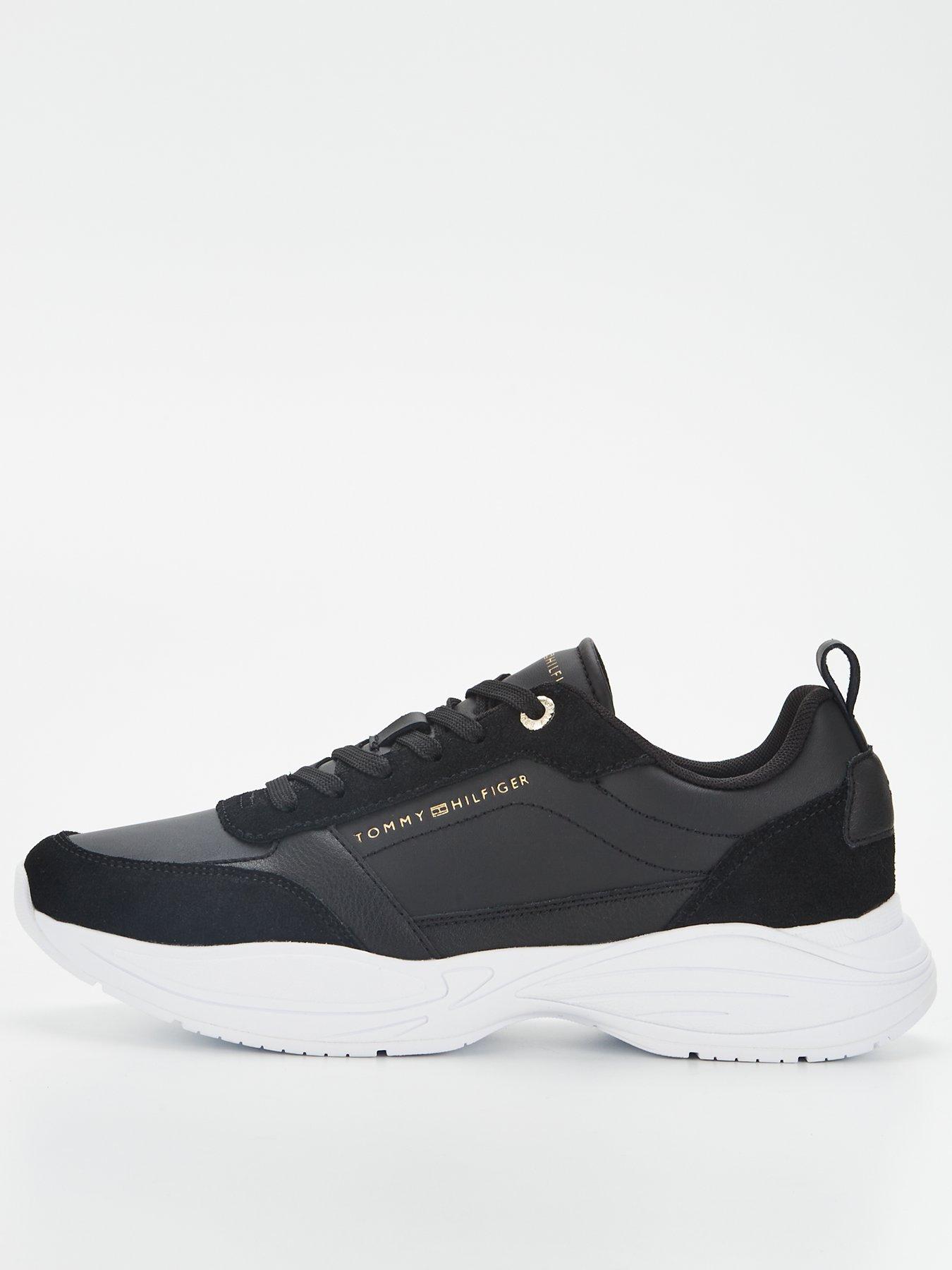 Tommy hilfiger hotsell black trainers