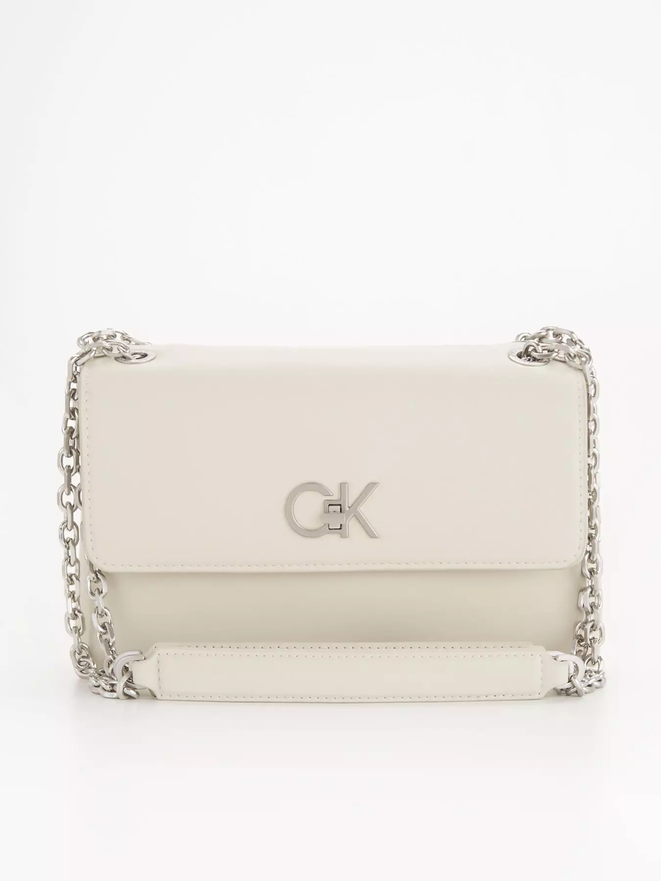 New Beige Taupe Calvin Klein Clutch Purse Wallet Bag UK