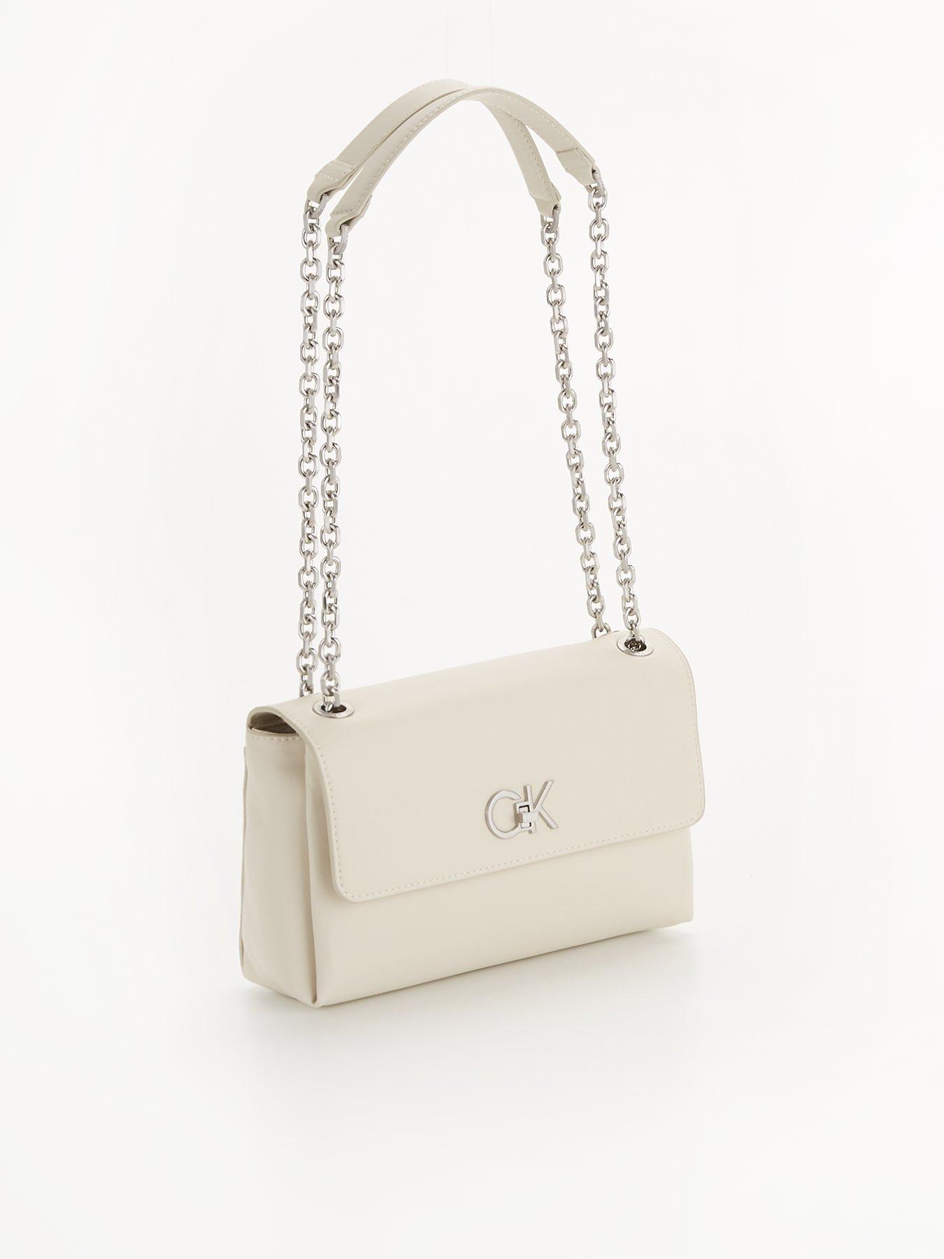 Calvin klein cream bag new arrivals