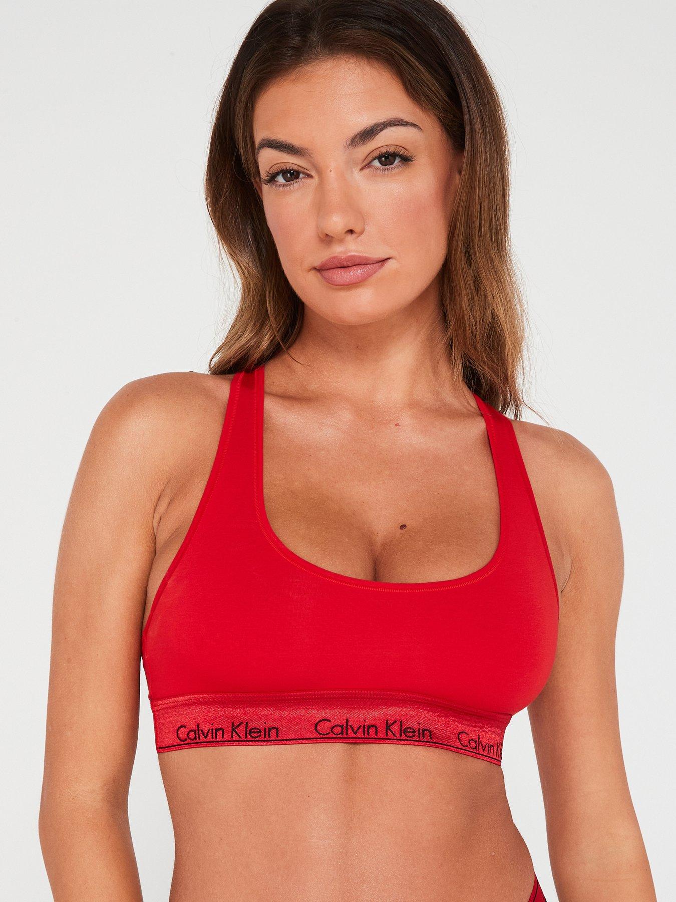 Calvin Klein Modern Cotton Women's Modern Cotton Bralette Small, Red