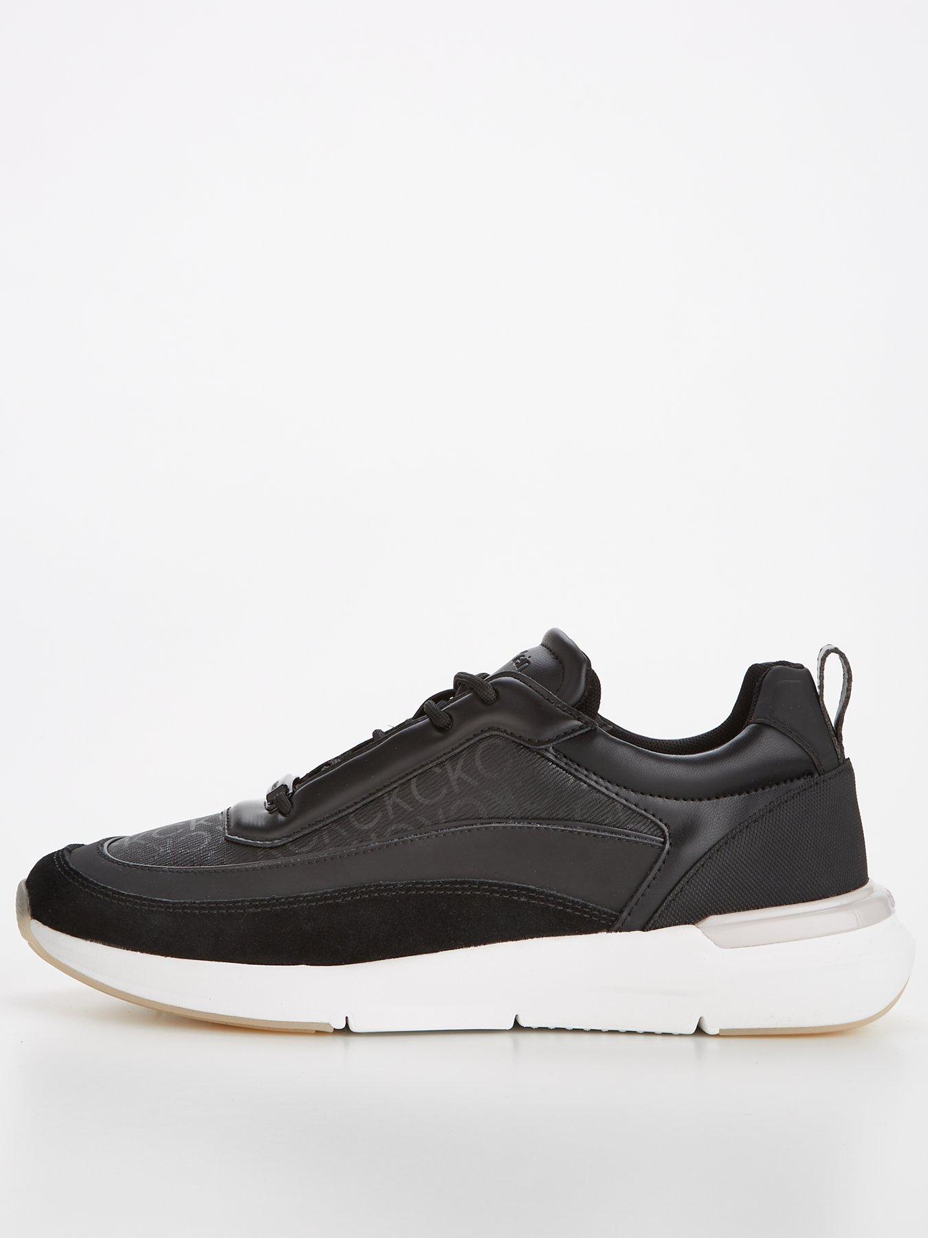 Calvin Klein Flexi Laceup Runner Trainer - Black | very.co.uk