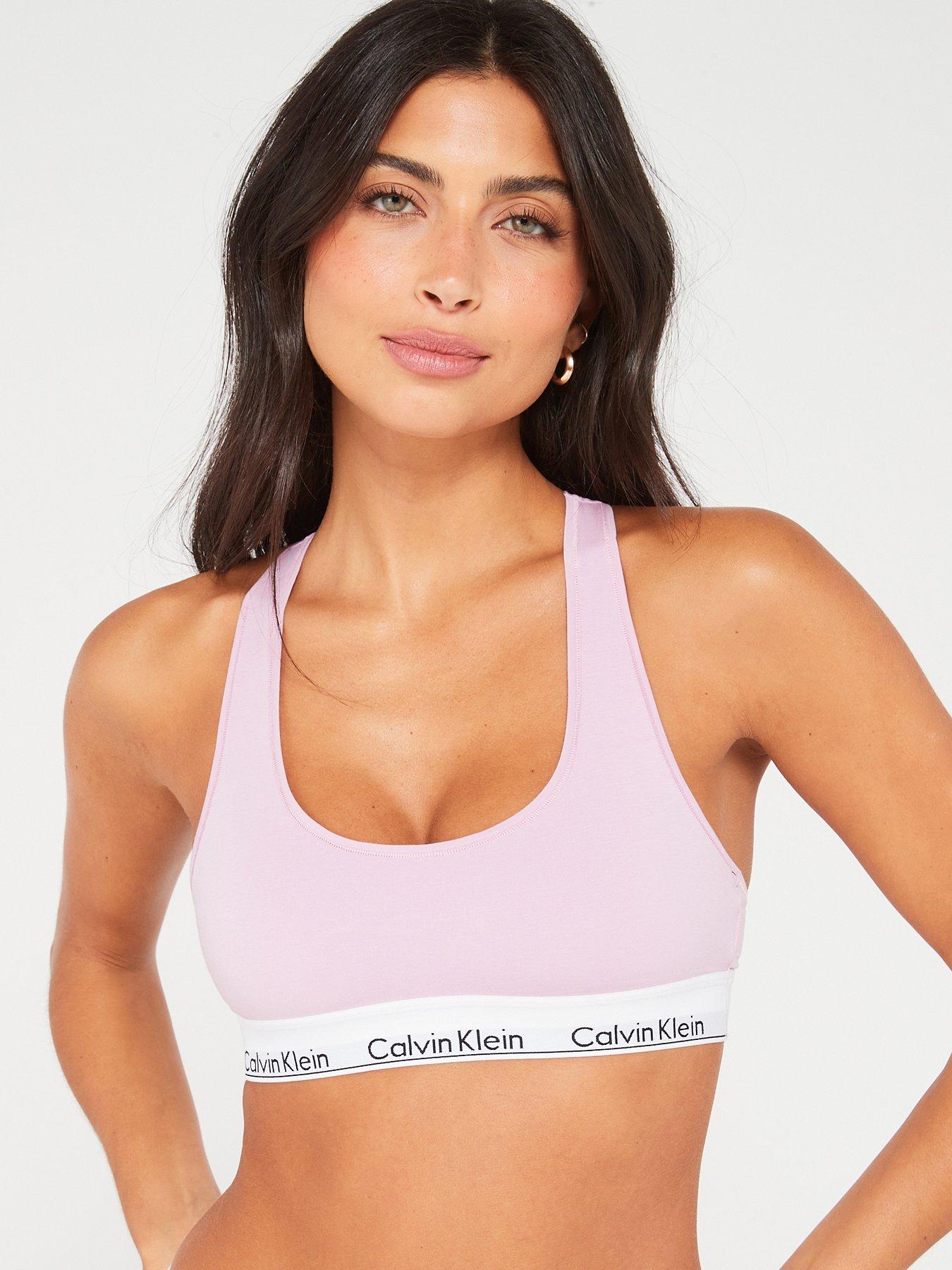 Calvin Klein Modern Cotton Unlined Bralette - Purple