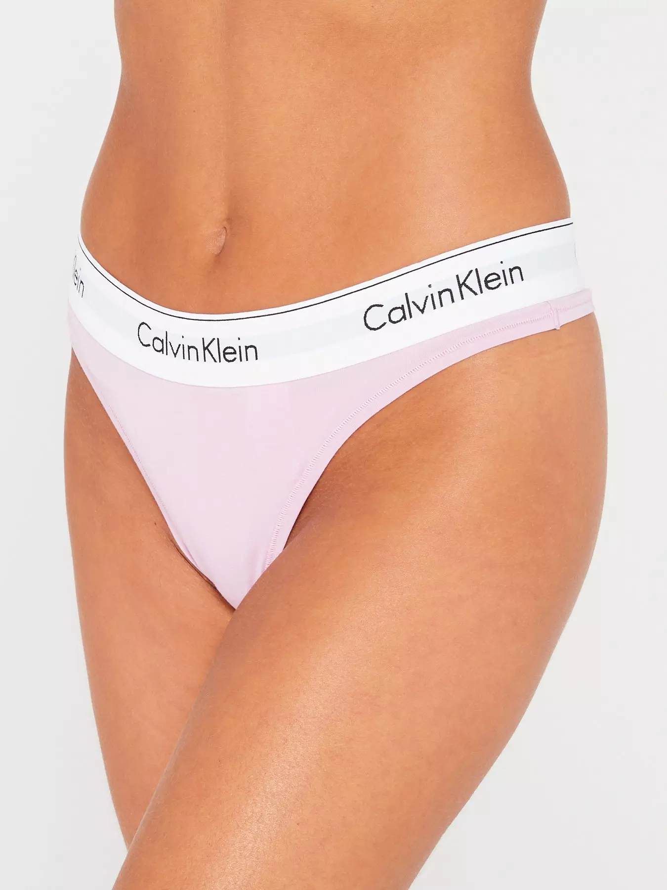 Calvin Klein Purple Modern Cotton Classic Logo Thong