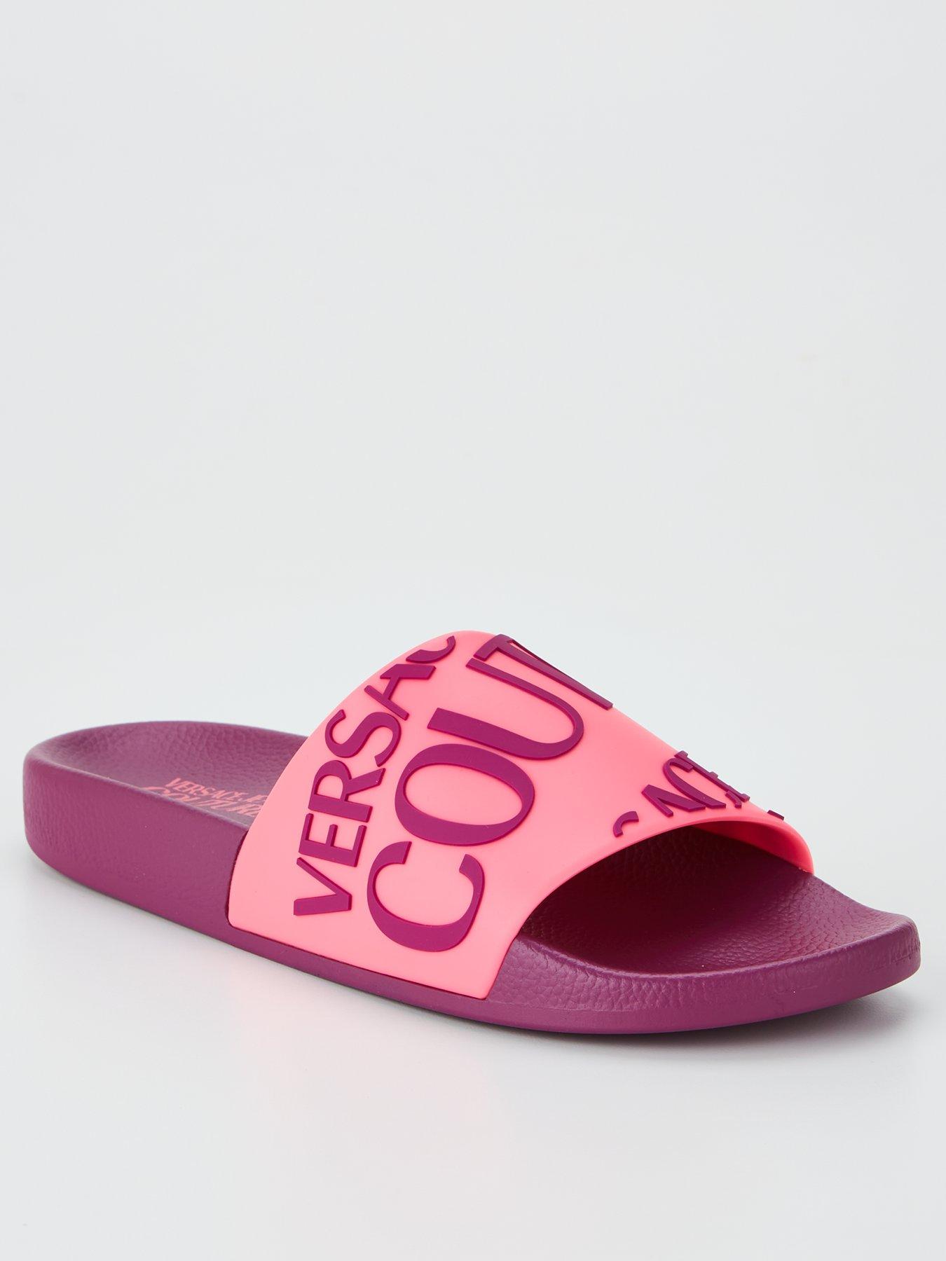 Versace pink online sliders